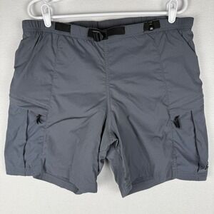 REI MTB Biking Shorts Mens M Padded Ripstop‎ Belted Cargo Zipper Pockets Cycling